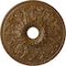 Ekena Millwork Ashley Ceiling Medallion (Canopies up to 4 3/4"), 23 7/8"OD x 4"ID x 2 1/8"P, Smokey Topaz Crackle CM23ASSTC - alternate 1